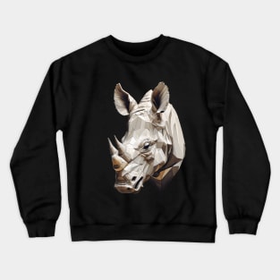 Beautiful geometric rhino head Crewneck Sweatshirt